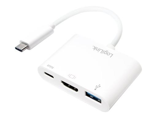 LOGILINK UA0258 USB 3.1 Adapter USB Type-C zu HDMI+USB