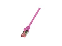 LOGILINK CQ2099S S/FTP Patchkabel Kat.6 PrimeLine pink -  10,00m