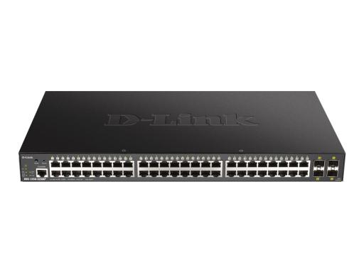 D-LINK 52-Port Smart Managed PoE+ Gigabit Switch 4x 10Gdlink|green 3.0, 48x 10/