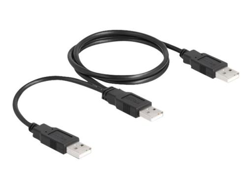 DELOCK USB 2.0 Kabel Typ-A zu 2 x Typ-A 70 cm