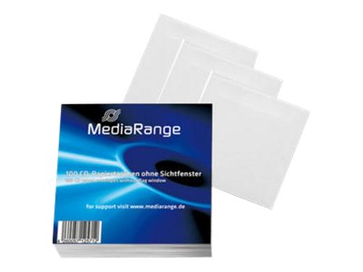 MEDIARANGE CD Paperbag MediaRange 100pcs,ohne Fenster, Retailpack
