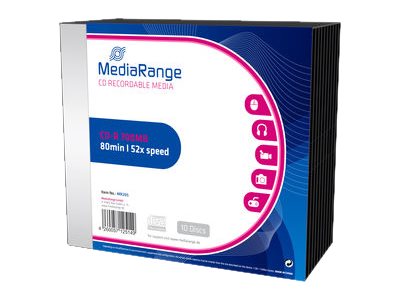MEDIARANGE CD-R  MediaRange 700MB  10pcs Slimcase 52x