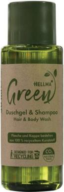 Green Duschgel & Shampoo HELLMA 30ml In nachhaltiger Verpackung