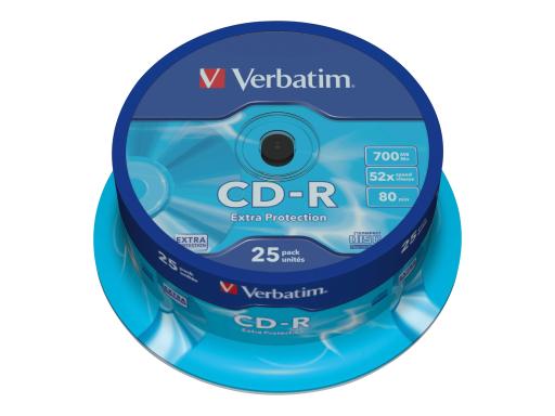 Verbatim Extra Protection CD-R 80min/700MB 52x, 25er Spindel