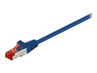 GOOBAY Patch-Kabel CAT6  5,0m blau S/FTP