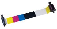 EVOLIS Half-panel color ribbon - YMCKO - Farbband - 1 x Gelb, Cyan, Magenta - 4