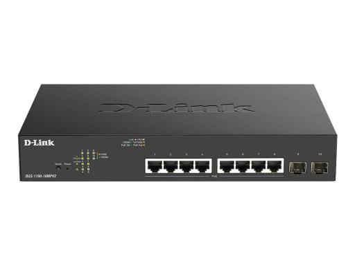 D-LINK 10-Port Layer2 PoE+ Gigabit Smart Switch8x 10/100/1000Mbit/s TP (RJ-45) 