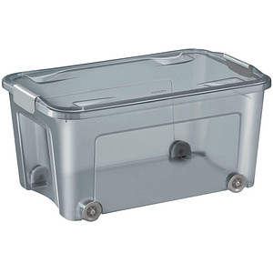 CEP Aufbewahrungsbox SHADOW, mit Rollen, 43 Liter