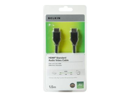 BELKIN HDMI Anschlusskabel [1x HDMI-Stecker - 1x HDMI-Stecker] 1.5 m Schwarz