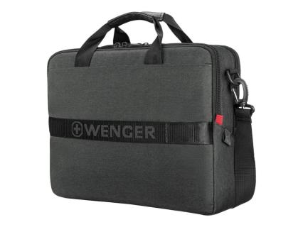 WENGER MX ECO Brief, 16" Laptop Briefcase, Charcoal