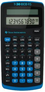 TEXAS INSTRUMENTS TI-30 ECO RS Wissenschaftlicher Taschenrechner schwarz/blau