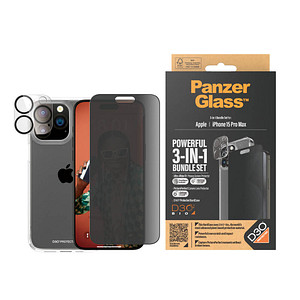 PanzerGlass™ 3-in-1 Privacy Schutz-Setfür Smartphone