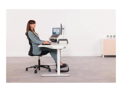 Breyta Fußstütze, schwarz 3 Höheneinstellungen,Schaukelfunktion