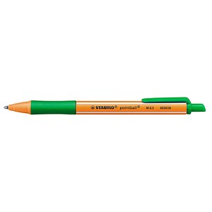 Kugelschreiber pointball mit Komfort-Griffzone, Clip, grün