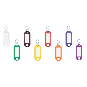 100 WEDO Schlüsselanhänger farbsortiert