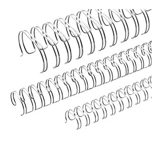 Binderücken Renz Ring Wire 3:1 14,3 mm für 120 Blatt silber