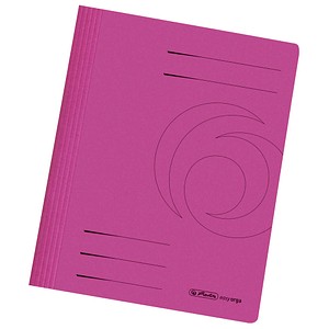 10 herlitz Schnellhefter Karton pink DIN A4