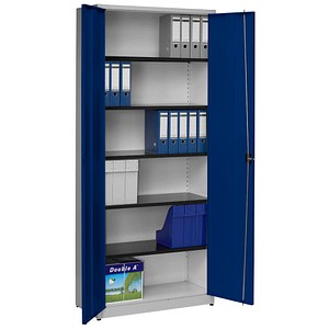 mauser Stahlschrank entero blau / grau 95,0 x 42,0 x 220,0 cm