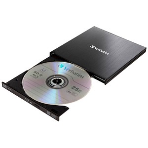 Verbatim Slimline externer Blu-ray-Brenner schwarz