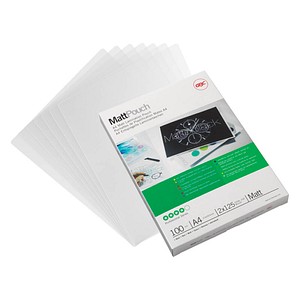 100 GBC MattPouch Laminierfolien matt für A4