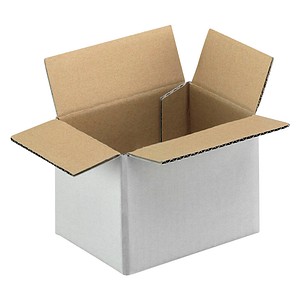 20 Nestler Wellpapp-Faltkartons 1-wellig weiß 16,0 x 11,0 x 11,7 cm Außenmaß