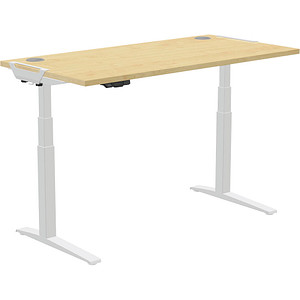 Fellowes Levado höhenverstellbarer Schreibtisch ahorn rechteckig 160,0 x 80,0 cm