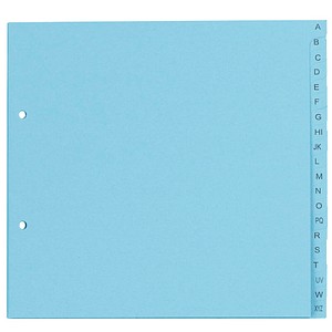 dots Ordnerregister Halbformat, Überbreite A-Z blau 20-teilig, 5 Satz