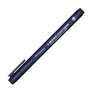 Tombow Fineliner MONO drawing pen, schwarz, Strichstärke 03