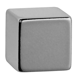 MAUL Neodym-Würfelmagnet, 15 x 15 x 15 mm, nickel Haftkraft: 14 kg - 1 Stück (6