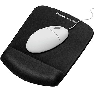 Fellowes Mousepad mit Handgelenkauflage PlushTouch schwarz