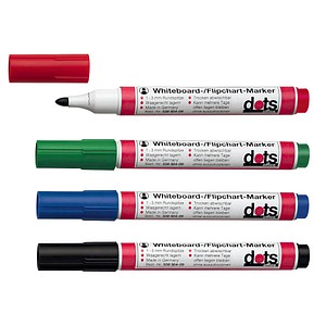 4 dots Whiteboard-Marker farbsortiert 1,5 - 3,0 mm