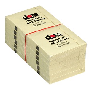dots Z-Faltung Haftnotizen Standard R 330 gelb 12 Blöcke