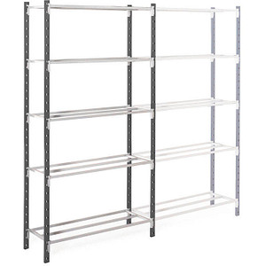 Manorga Anbau-Schwerlastregal AAZ2010305NS00014 lichtgrau, graphitgrau 100,0 x 30,0 x 200,0 cm