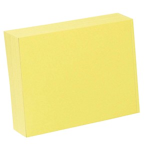 100 Karteikarten DIN A5 gelb blanko