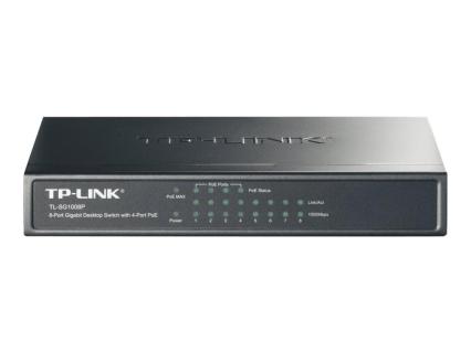 TP-LINK Switch / GB /  8-Port /  Desktop /  4 Po