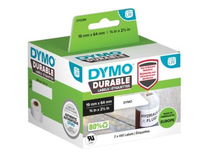 DYMO LW-Kunststoff-Etiketten, 2 Rollen a 450 Etiketten