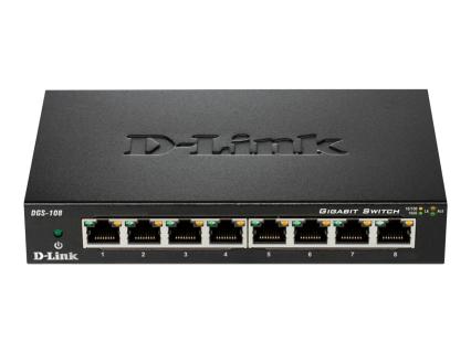 D-LINK Switch / 8x10/100/1000TX ohne Lüfter NEU