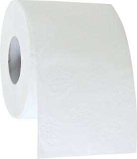 Toilettenpapier Kleinrolle, 3-lagig weiß, 9,5 x 11,5 cm, 150 Blatt/Rolle