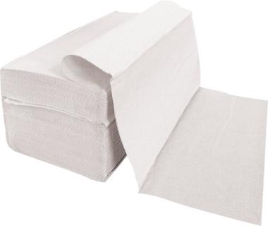 Papierhandtücher 2-lagig V/ZZ-Falzung weiß, Recyclingpapier, 25 x 23 cm
