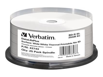 VERBATIM MED BD-R Verbatim 25 GB 6x 025er CB Blu-Ray / TT