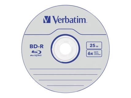VERBATIM BD-R Verbatim Datalife SL 6x 25GB 5PK Jewel Case No ID retail