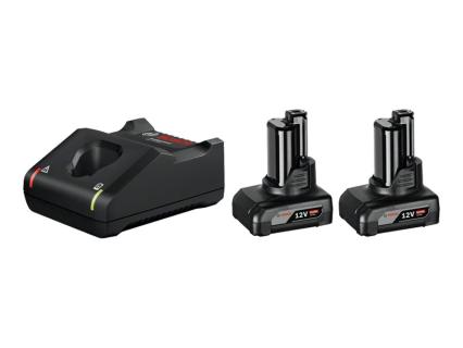 BOSCH Powertools Starter 12v Set, 2x6,0A + GAL12V40 | 1600A01B20