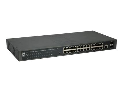 LEVEL ONE LevelOne Switch 24x GE GEP-2651      2xGSFP     370W 24xPoE+