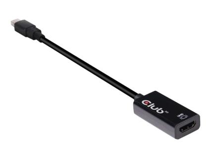 CLUB3D DisplayPort 1.4 Adapter mDP zu HDMI 2.0a HDR aktiv schwarz