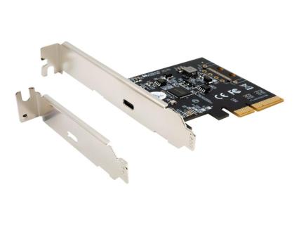 EXSYS GmbH USB 3.2 Gen2x2 PCIe (x4) Karte mit 1 Ports C-Anschluss (EX-12011)