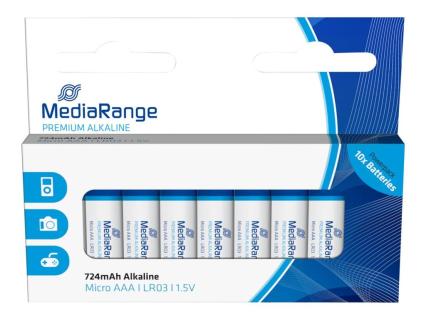 MEDIARANGE Batterie Mediarange Prem. Blister AAA (Alkaline/LR03)  10S