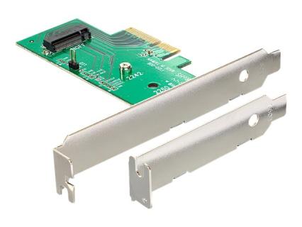 Delock PCIe-3.0-x4-Adapterkarte zu M.2-SSD