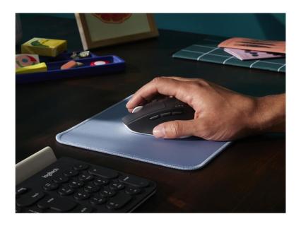 Logitech Mousepad blau, grau