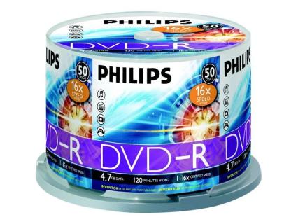PHILIPS DVD-R 4,7GB 16x SP (50)