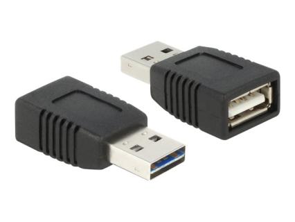 DELOCK Easy - USB-Adapter - USB (M) bis USB (nur Strom) (W) - USB2.0 - Schwarz 